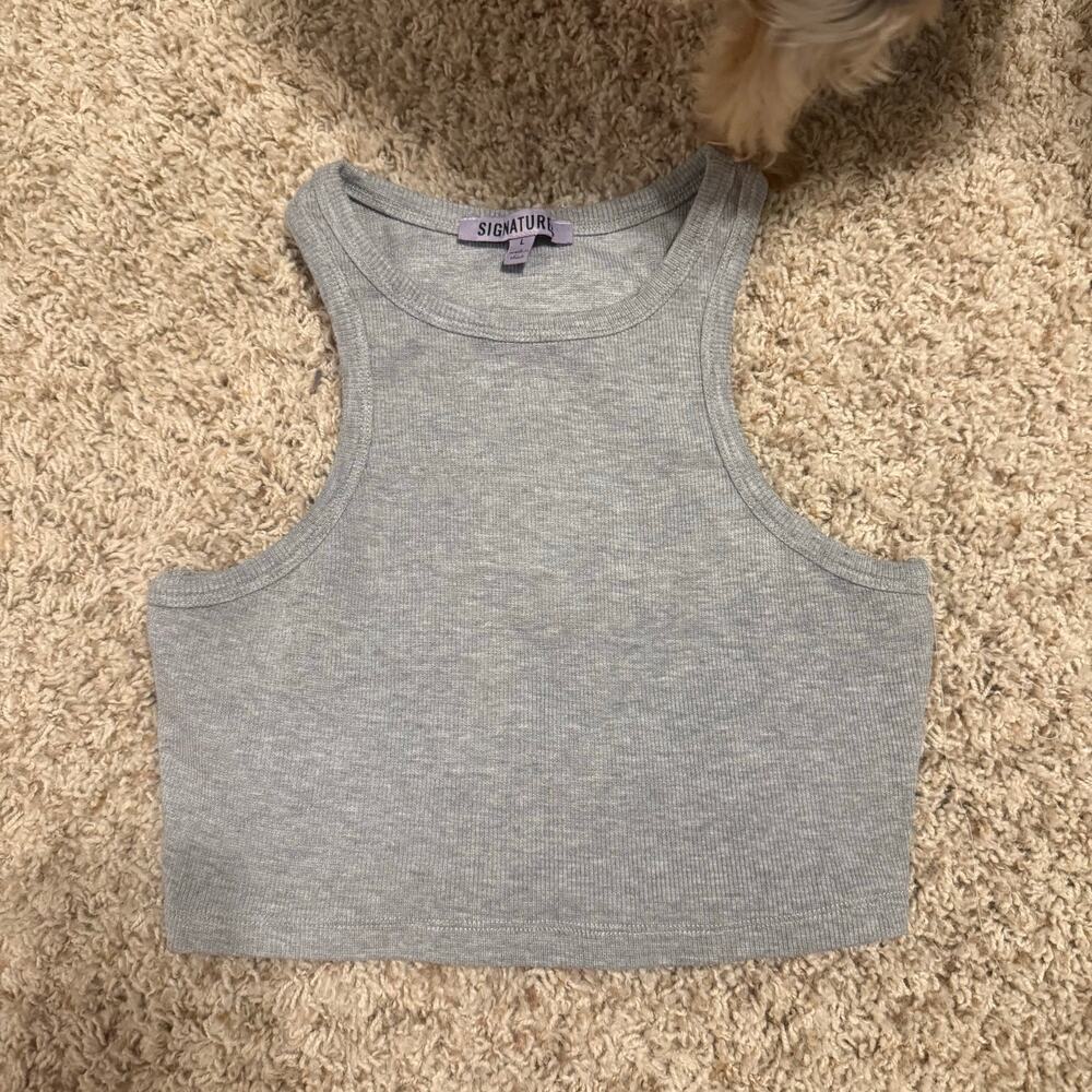 Signature 8 Grey Racer Back
